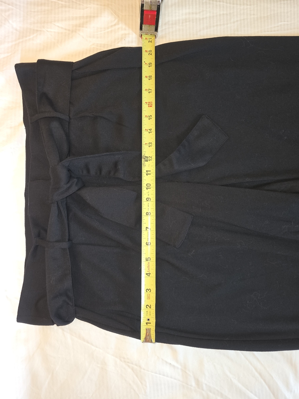 Liz Claiborne Black Paperbag Wide-Leg Tie Pants 16 - Picture 4 of 8